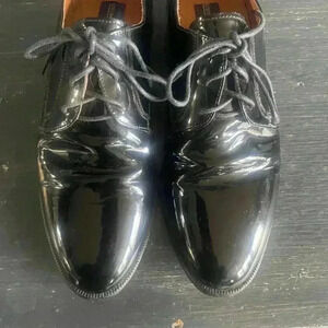 Giorgio Brutini Mens Black Patent Leather Dress Shoes 7.5 D